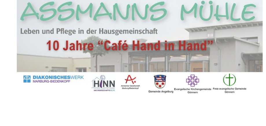Einladung Jubiläum 10 Jahre Cafe Hand in Hand