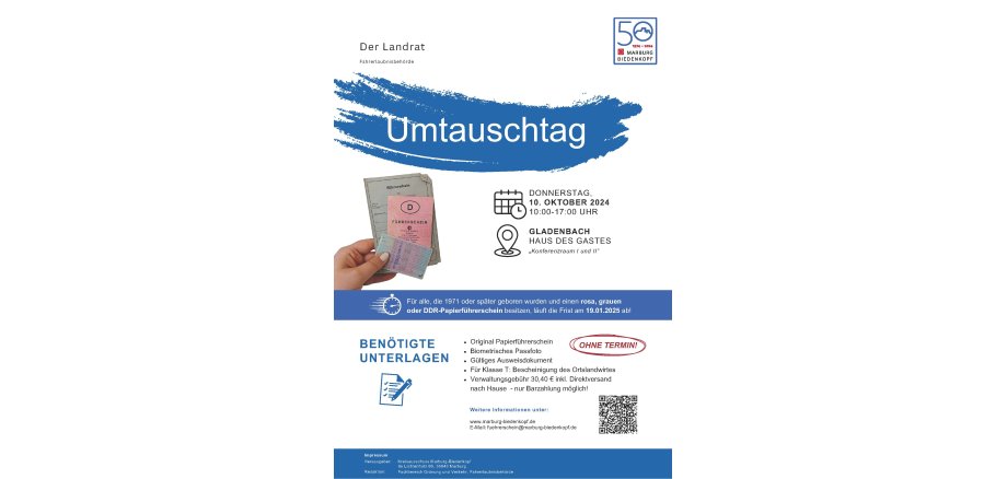 Flyer Umtauschtag Führerschein
